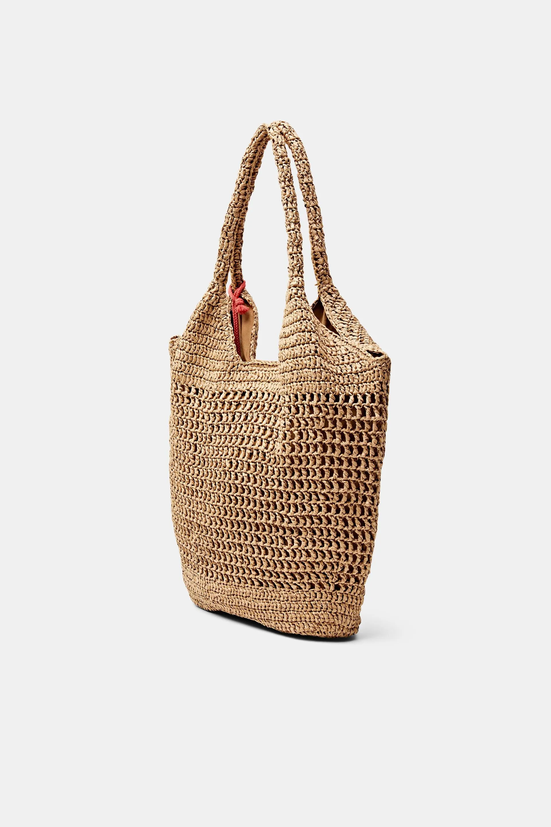 Tote bag in paglia intrecciata