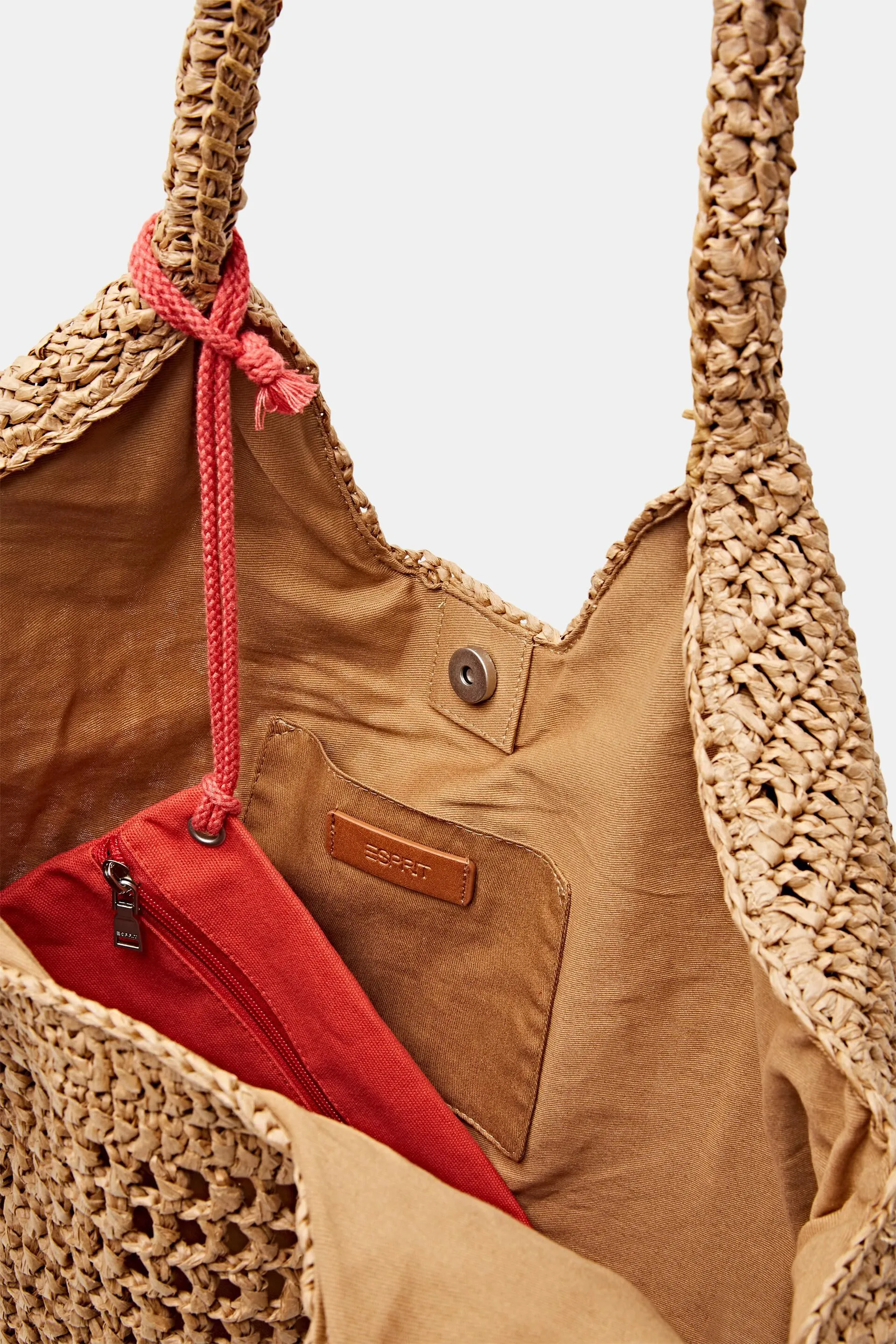 Tote bag in paglia intrecciata