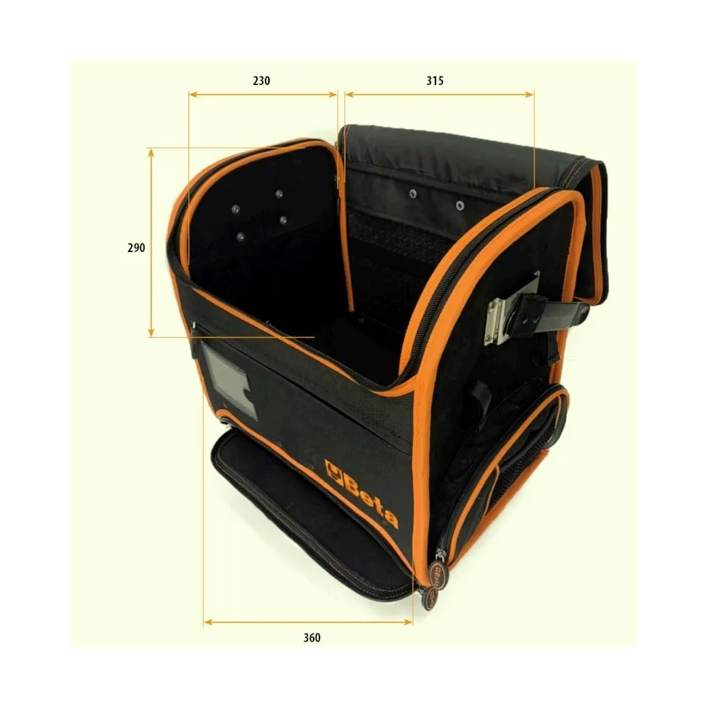Trolley portautensili per elettricisti in tessuto tecnico - Beta C8B