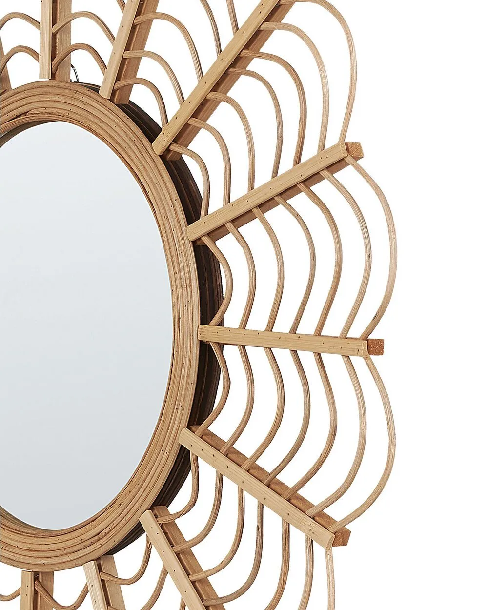TUMBIT Specchio 60 cm 60 cm Naturale Legno di bambù