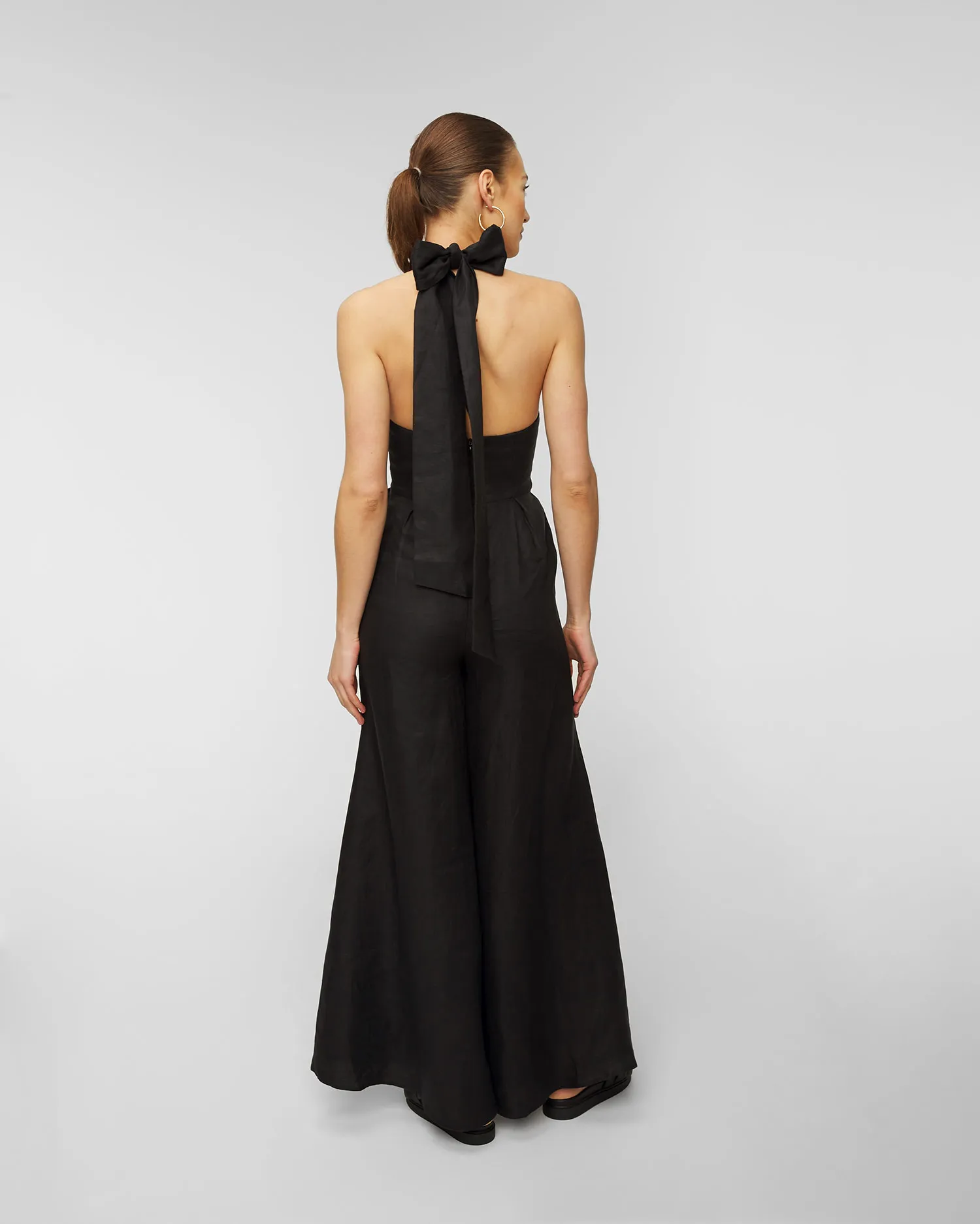 Tuta di lino Joslin Charlotte JOS221332-black