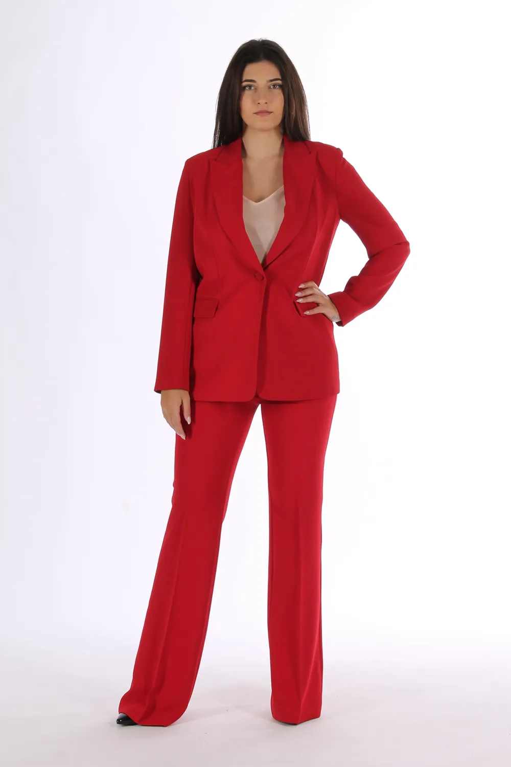 TWINSET | PANTALONI FLARE IN CADY CRÊPE - Punto Blu