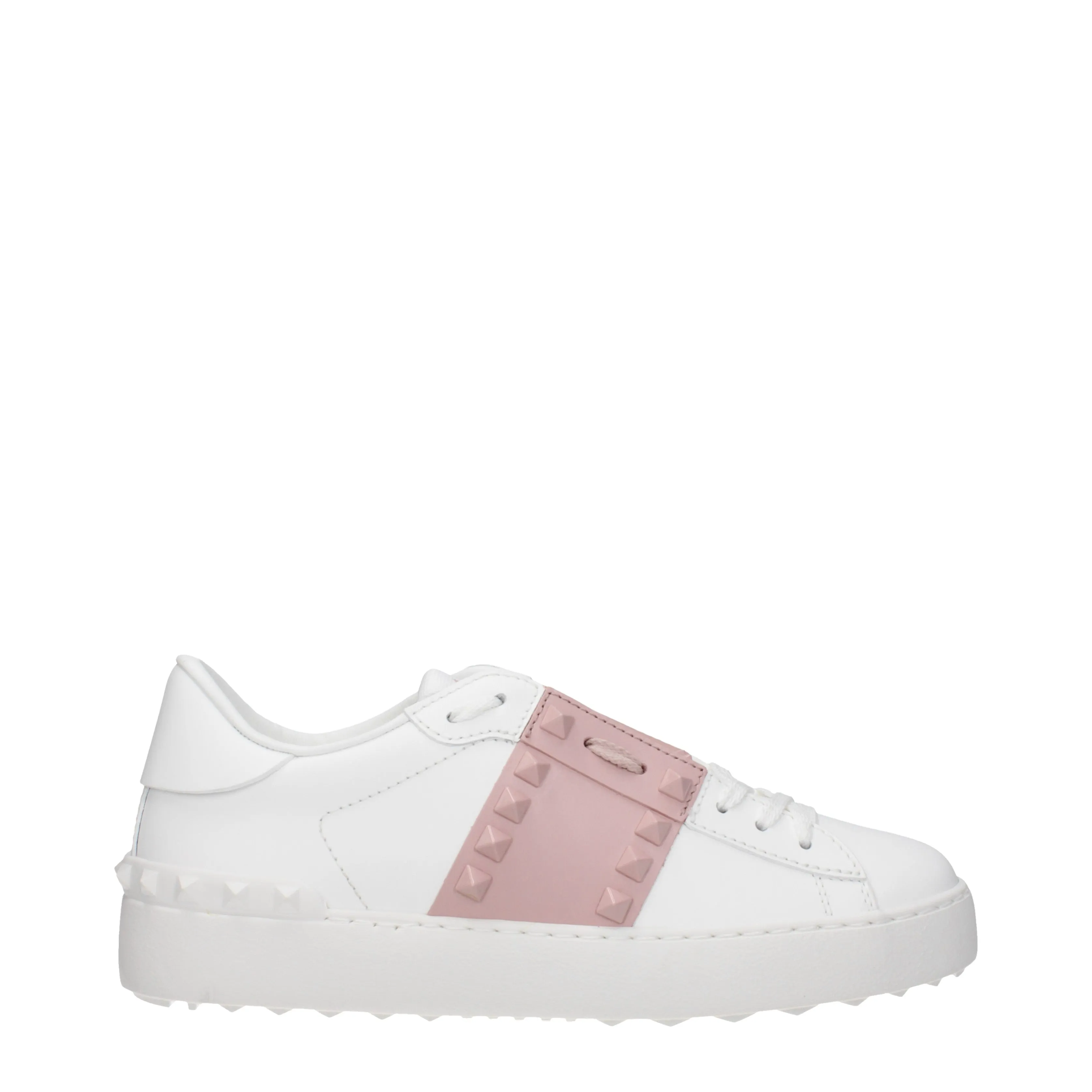 Valentino Garavani Sneakers Donna Pelle Bianco/Acqua alle Rose