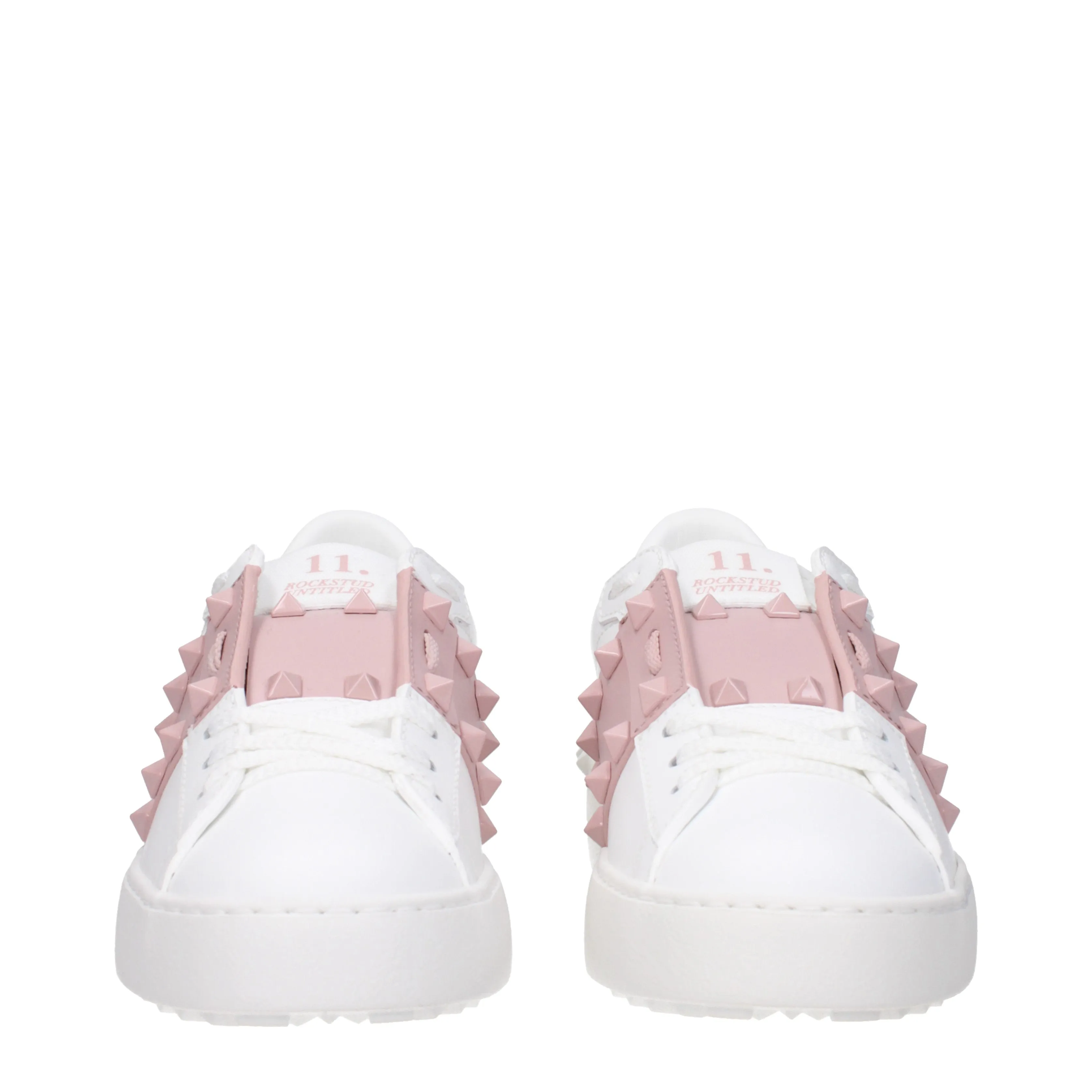 Valentino Garavani Sneakers Donna Pelle Bianco/Acqua alle Rose