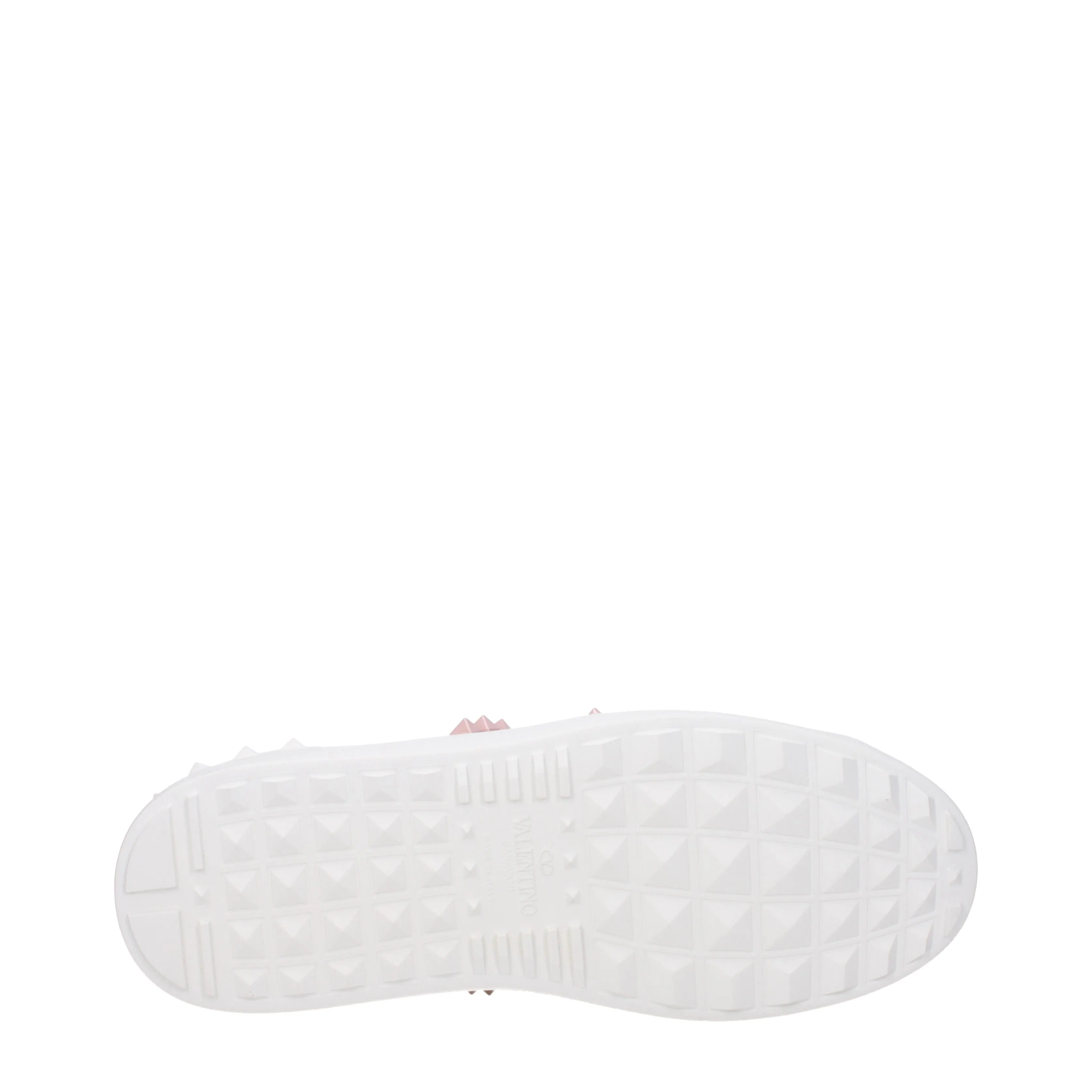 Valentino Garavani Sneakers Donna Pelle Bianco/Acqua alle Rose
