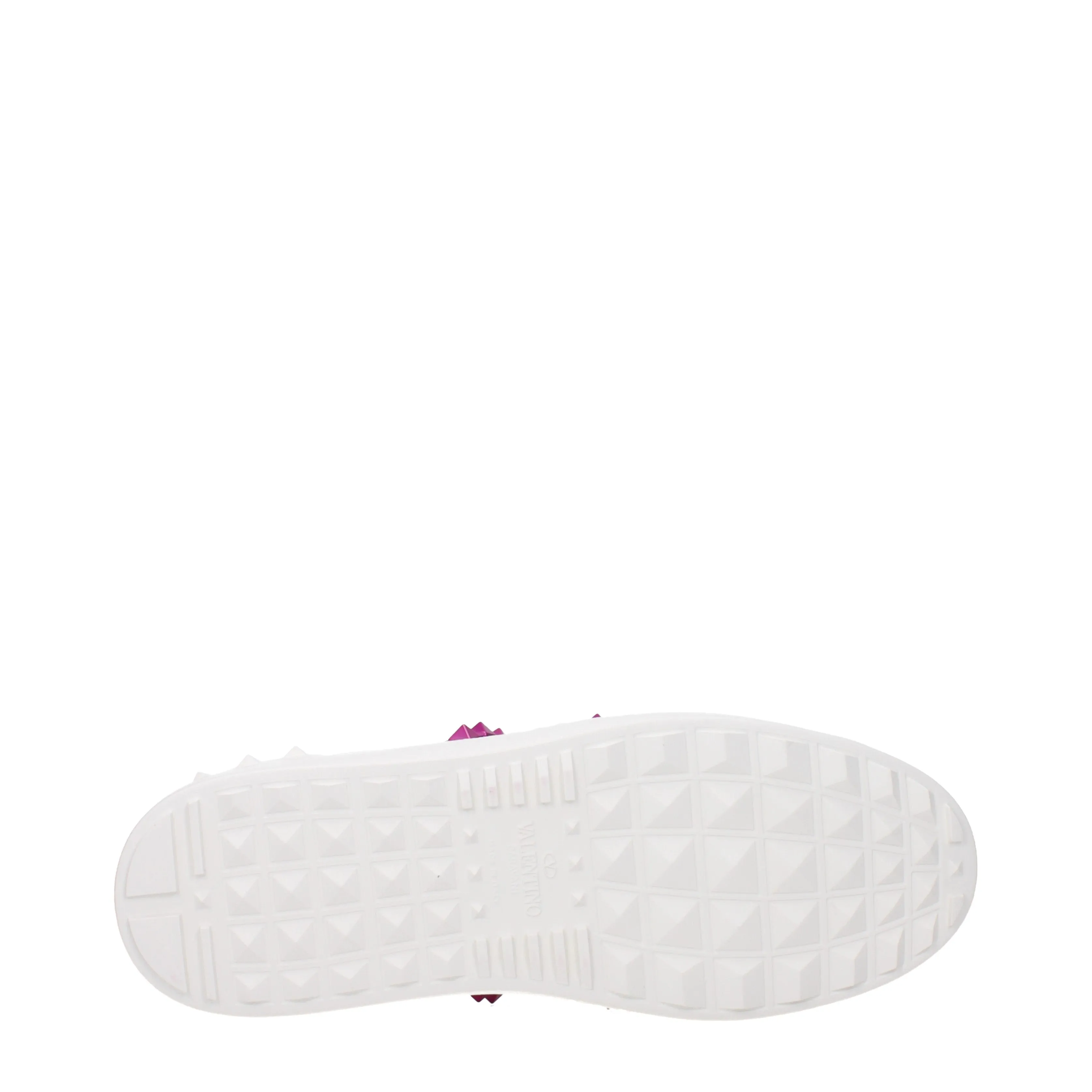 Valentino Garavani Sneakers Donna Pelle Bianco/Fuxia