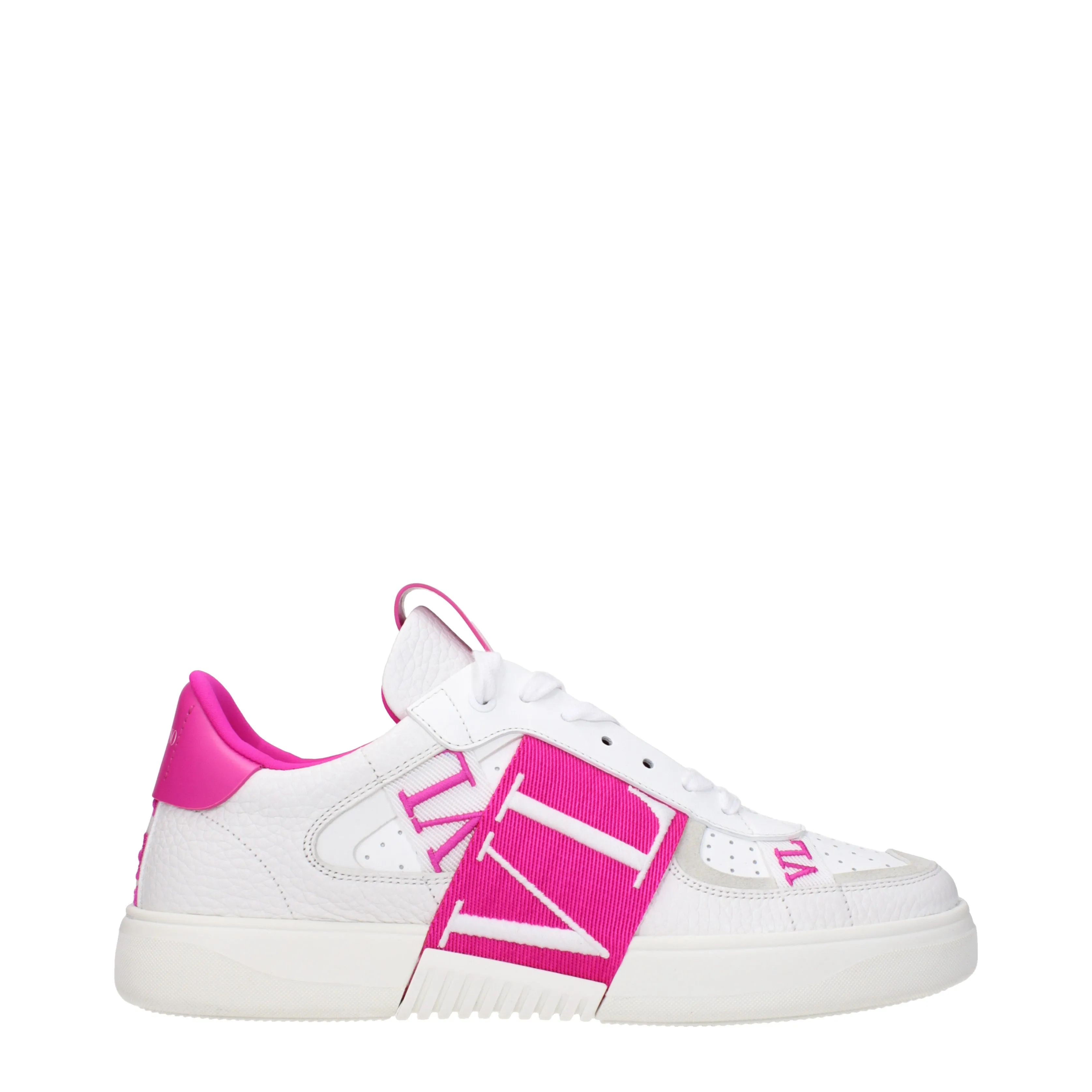 Valentino Garavani Sneakers Donna Pelle Bianco/Ultra Pink