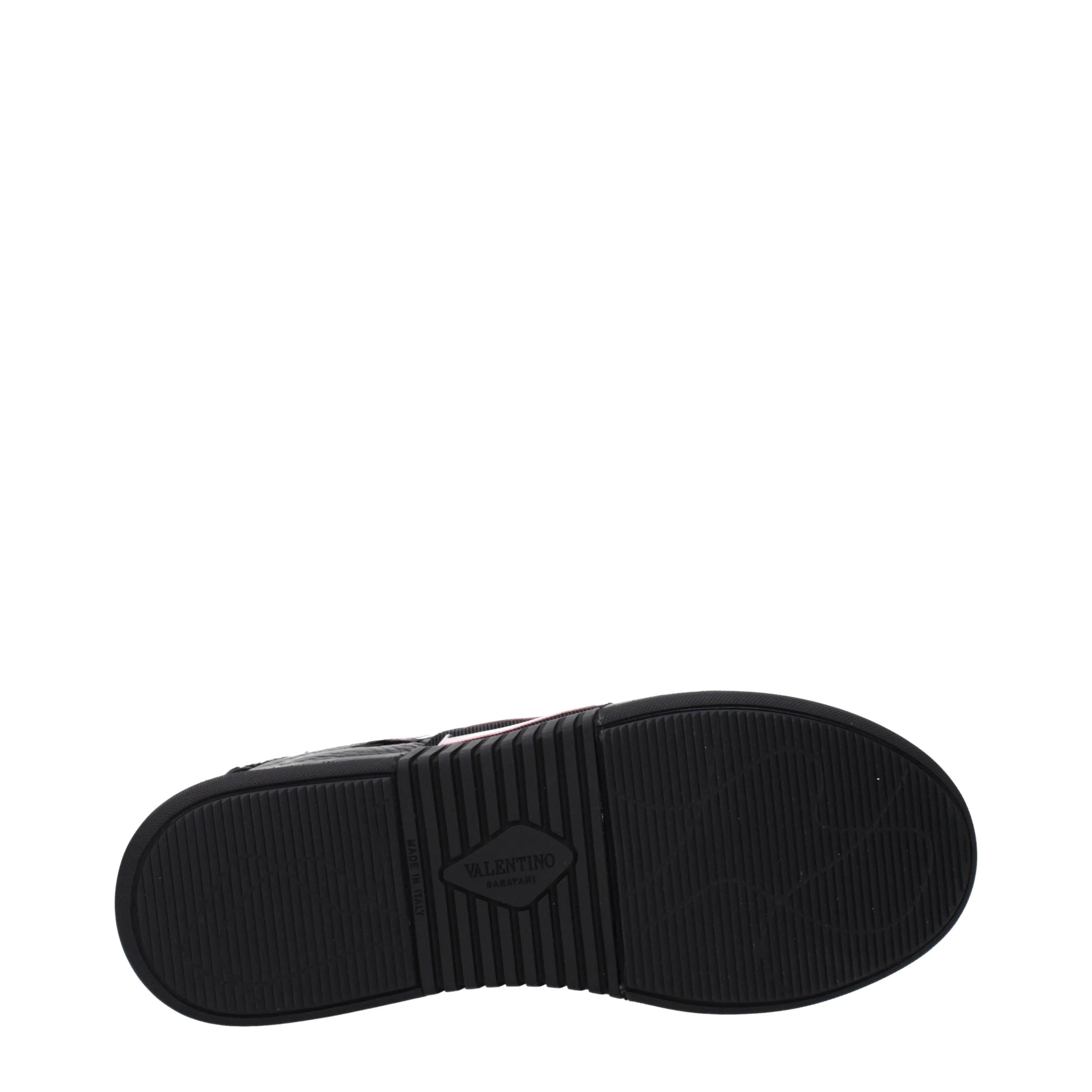 Valentino Garavani Sneakers Donna Pelle Nero/Rosa Metallizzato
