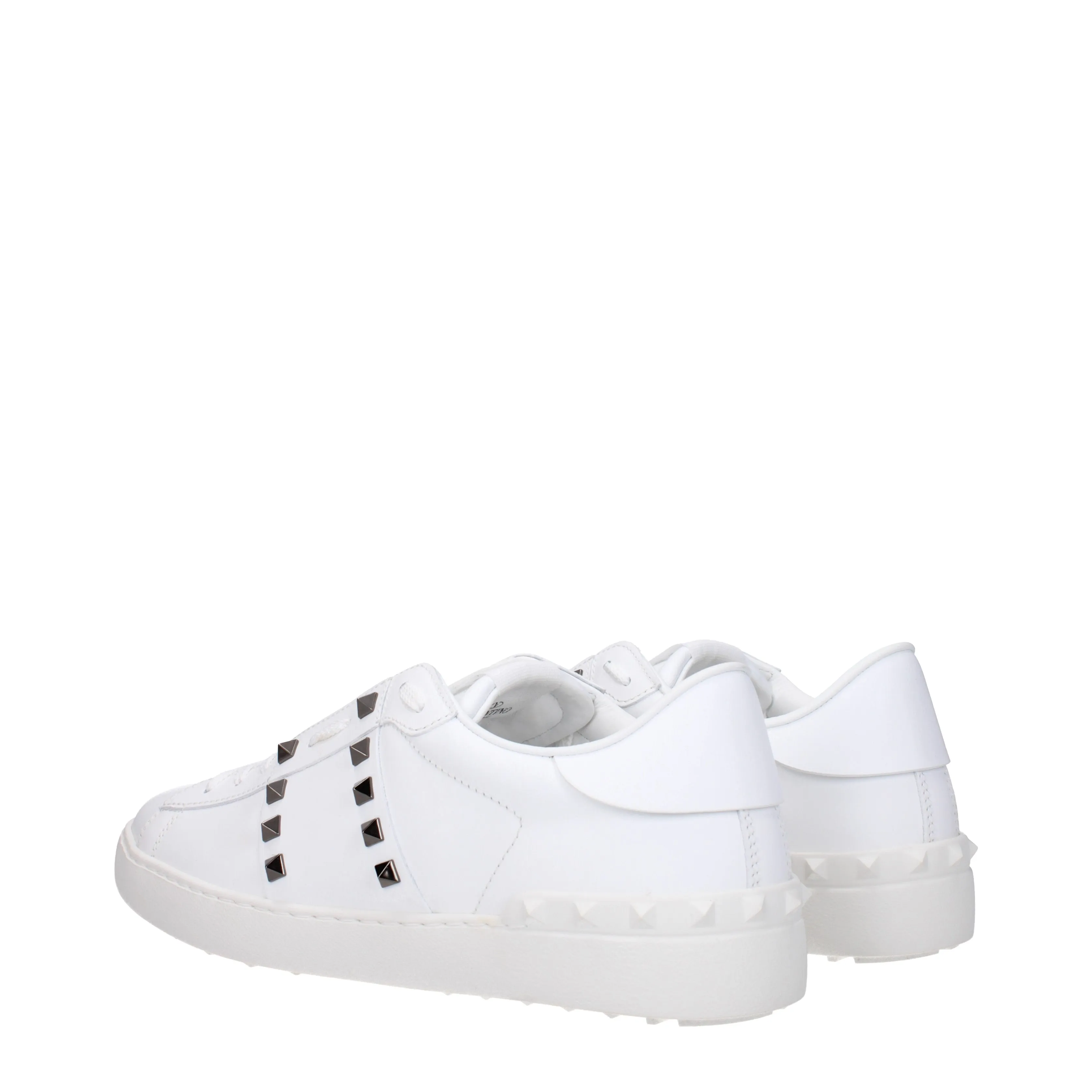 Valentino Garavani Sneakers Rockstud Uomo Pelle Bianco/Bianco