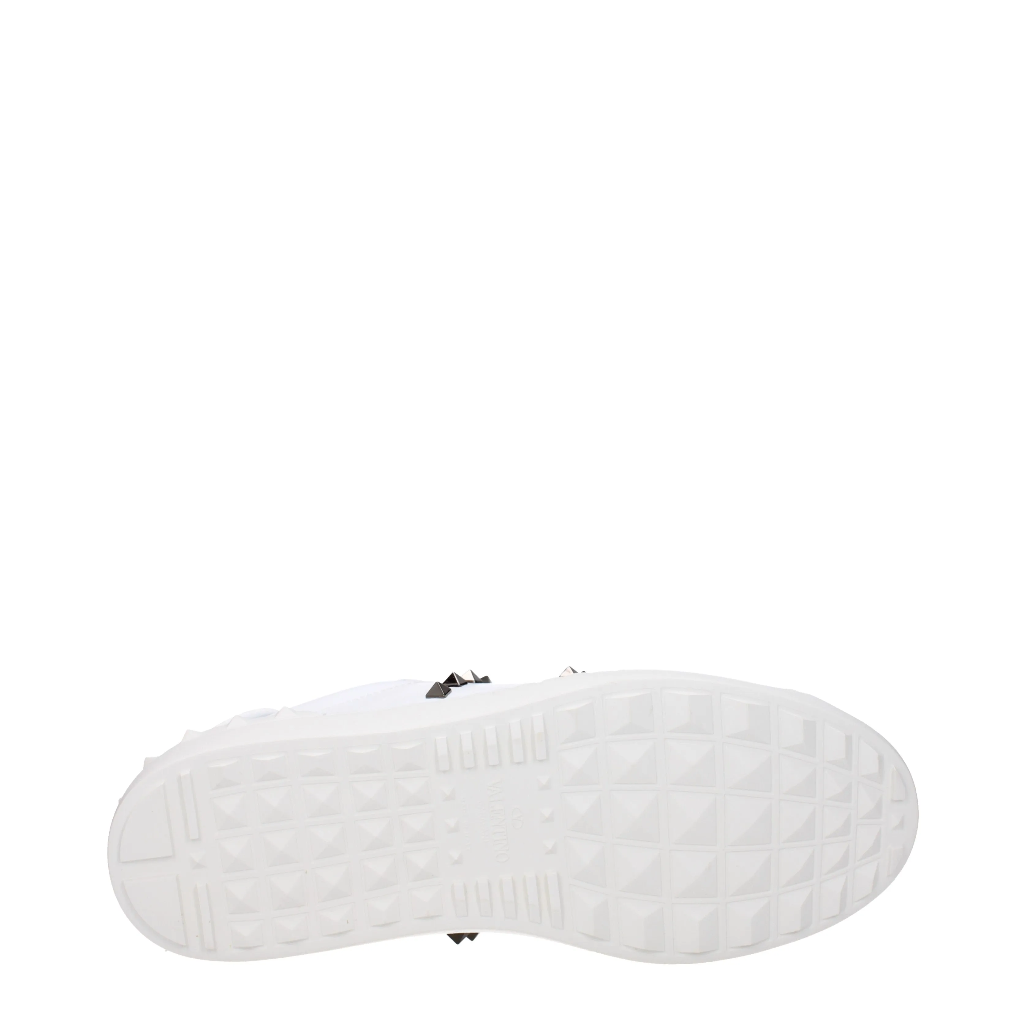 Valentino Garavani Sneakers Rockstud Uomo Pelle Bianco/Bianco