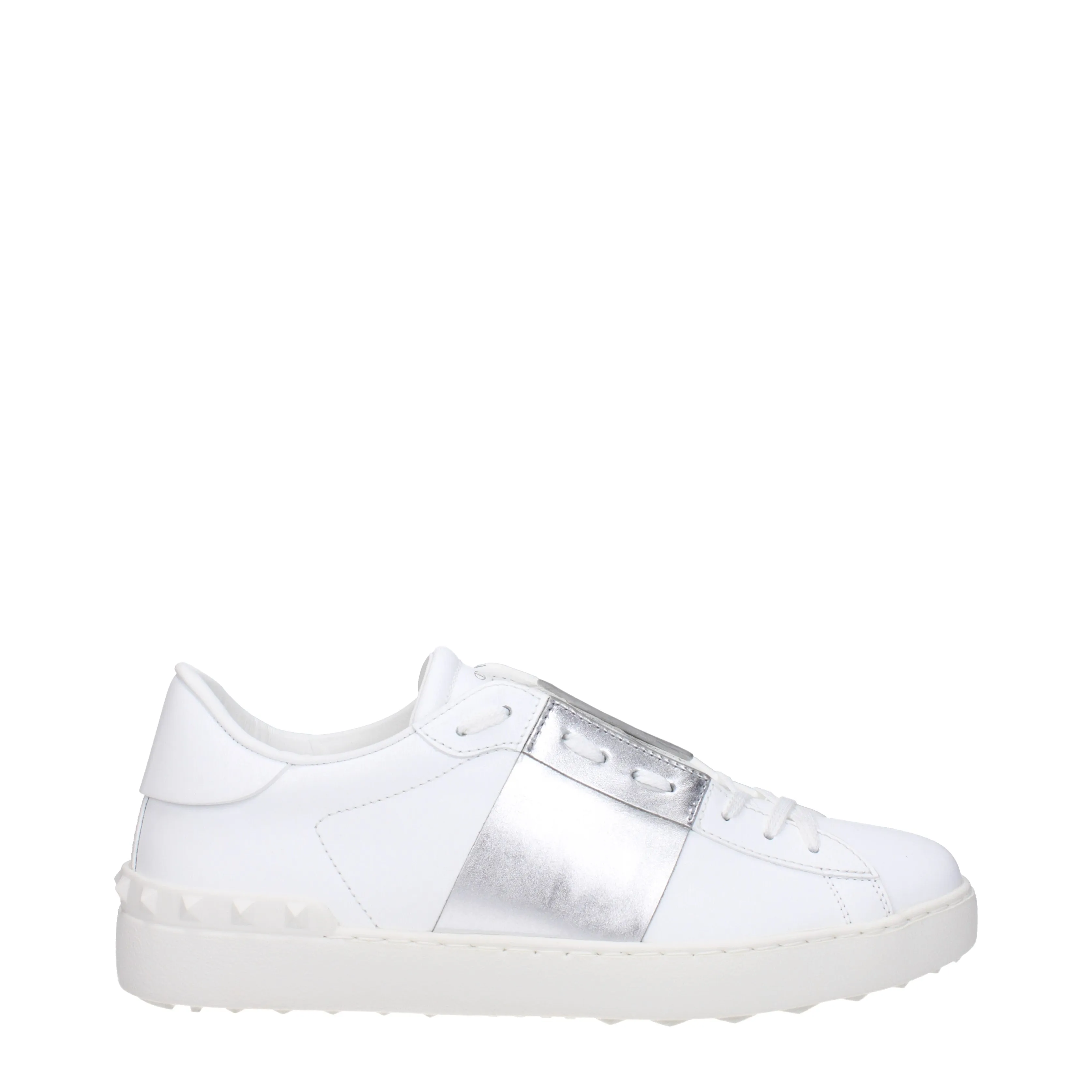 Valentino Garavani Sneakers Uomo Pelle Bianco/Argento
