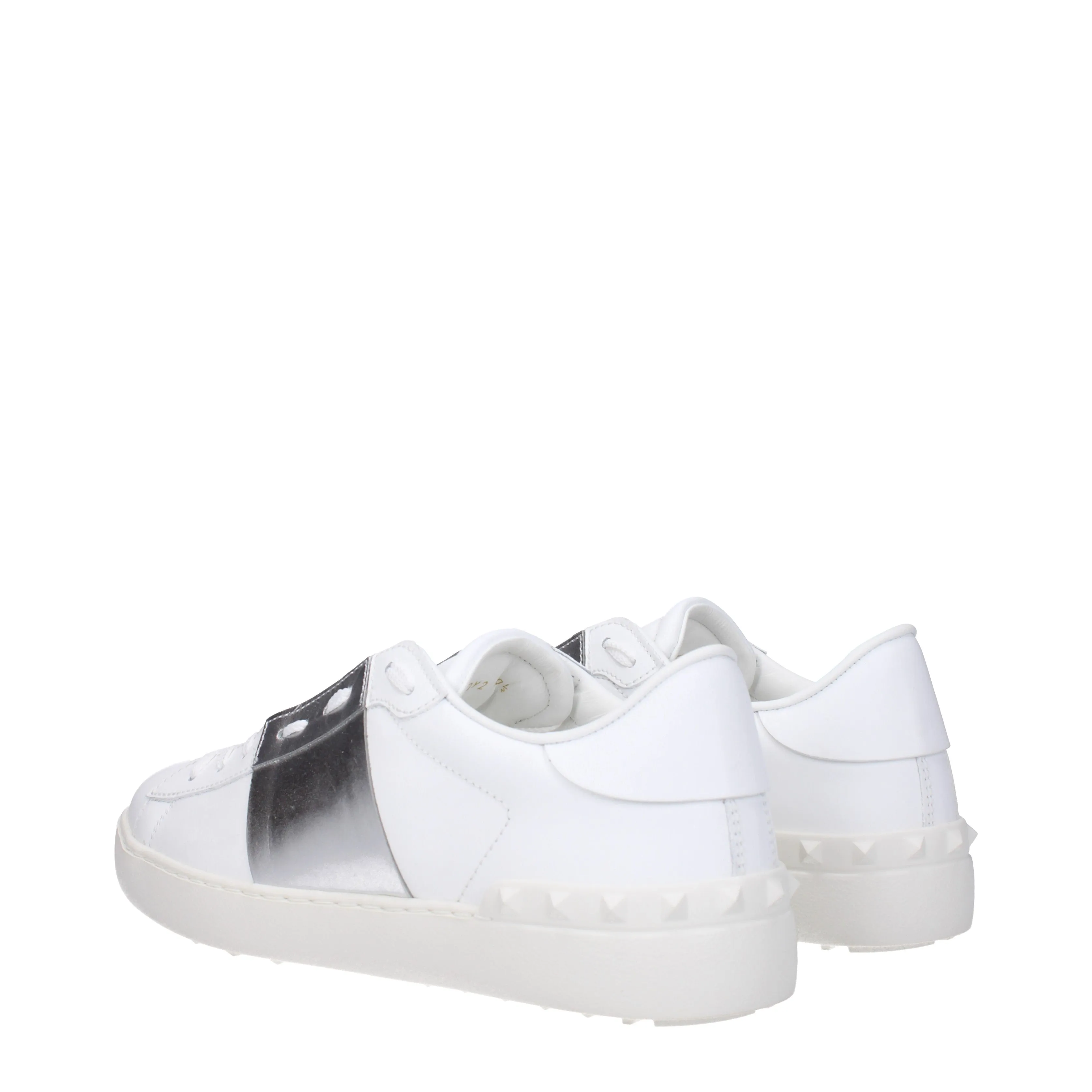 Valentino Garavani Sneakers Uomo Pelle Bianco/Argento