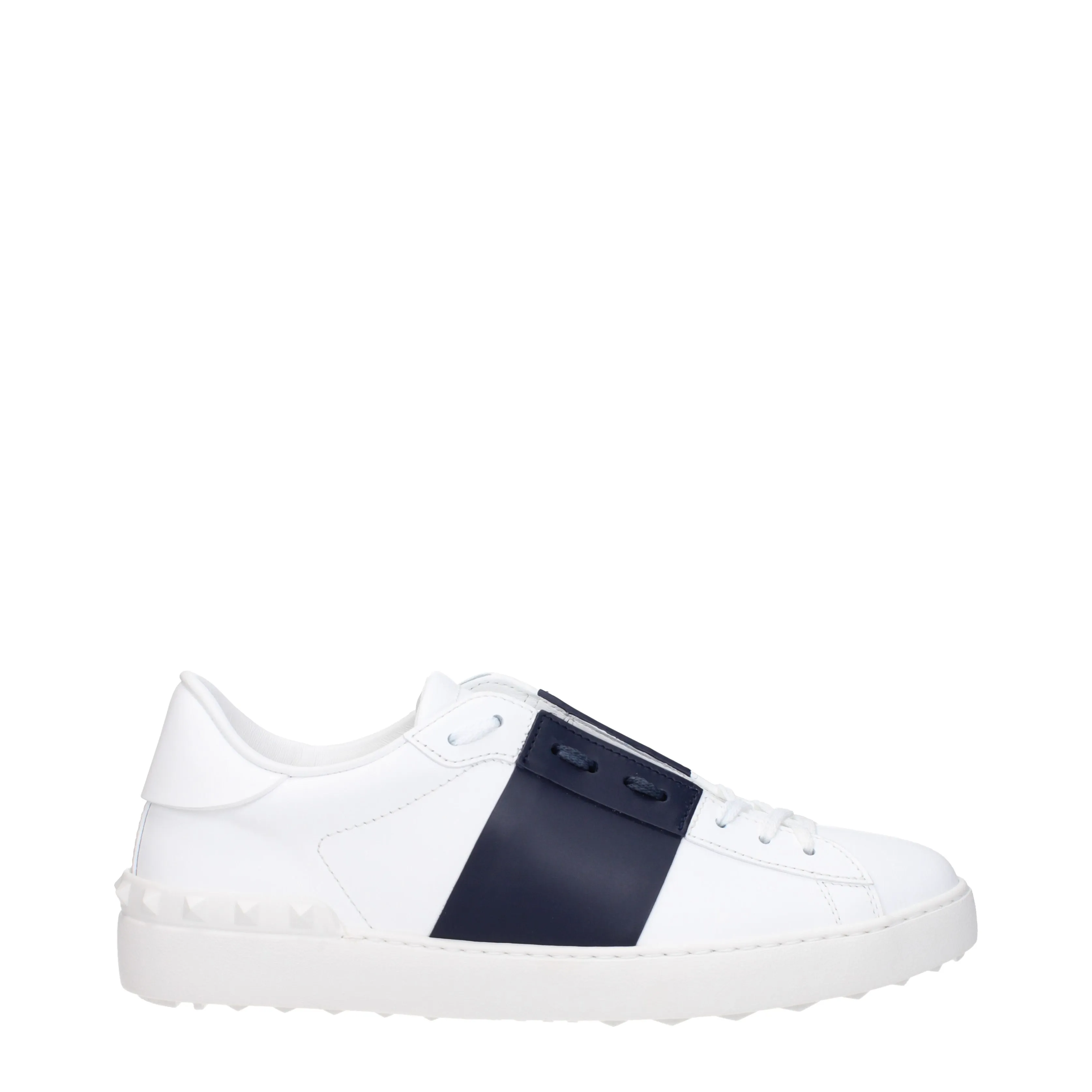 Valentino Garavani Sneakers Uomo Pelle Bianco/Blu Marino