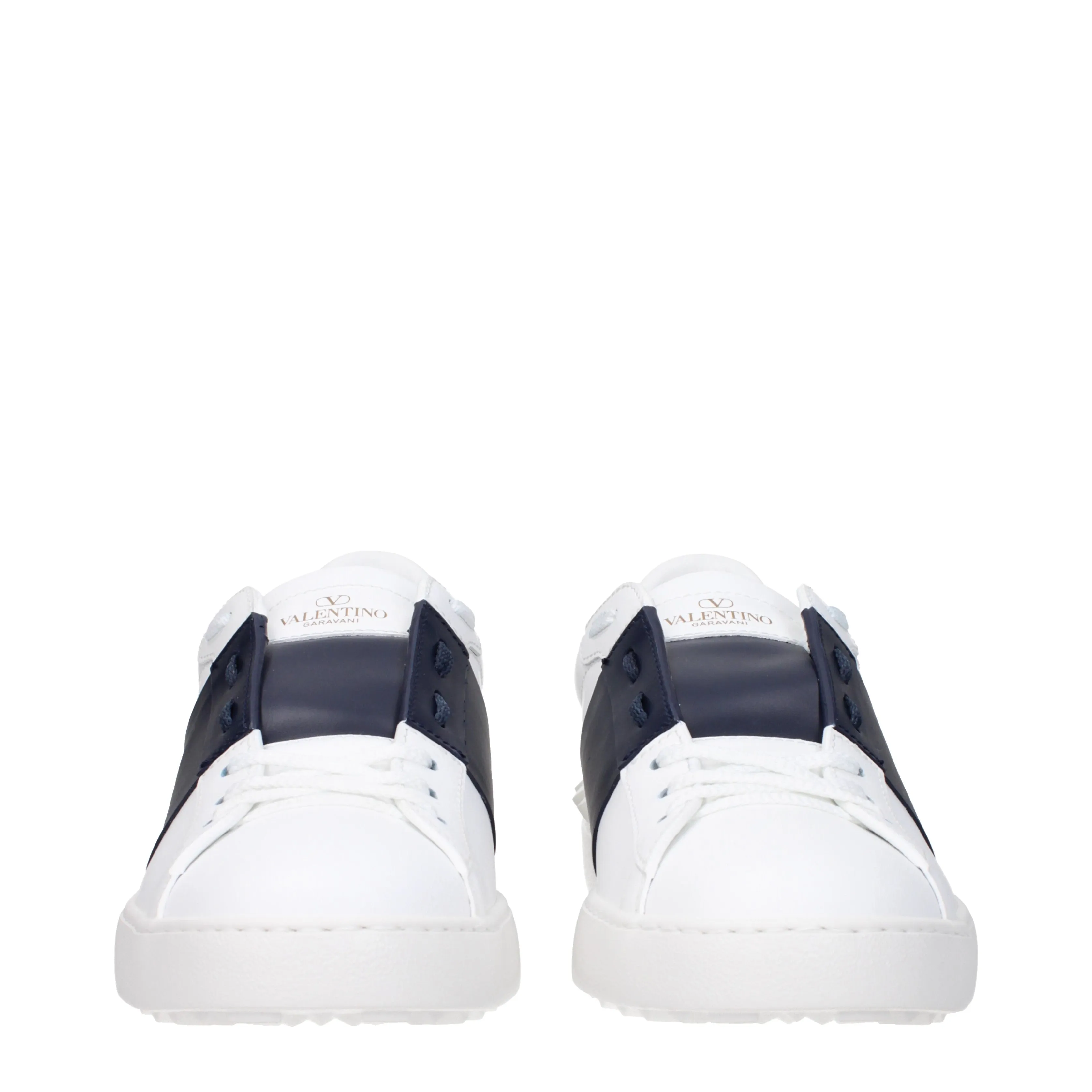 Valentino Garavani Sneakers Uomo Pelle Bianco/Blu Marino