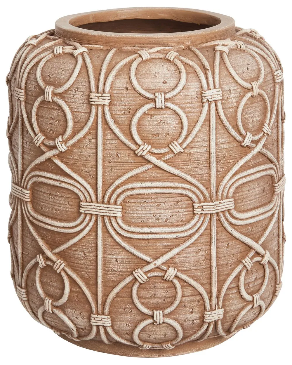 Vaso per piante PALAMAS Ceramica 26 cm Marrone chiaro
