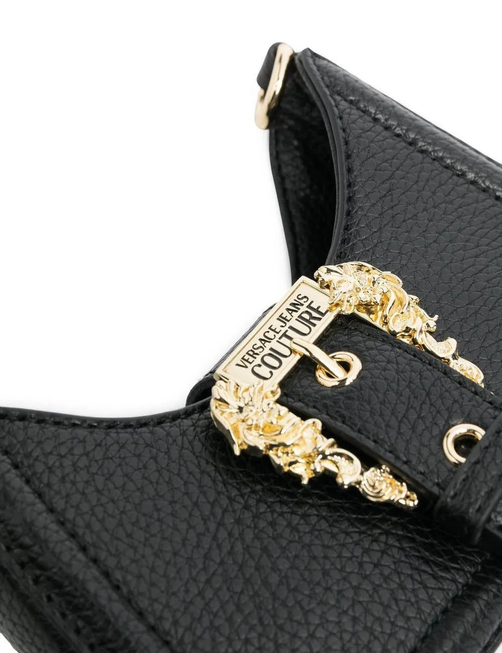 Versace Jeans Couture     Borsa a tracolla con fibbia Barocco Nero