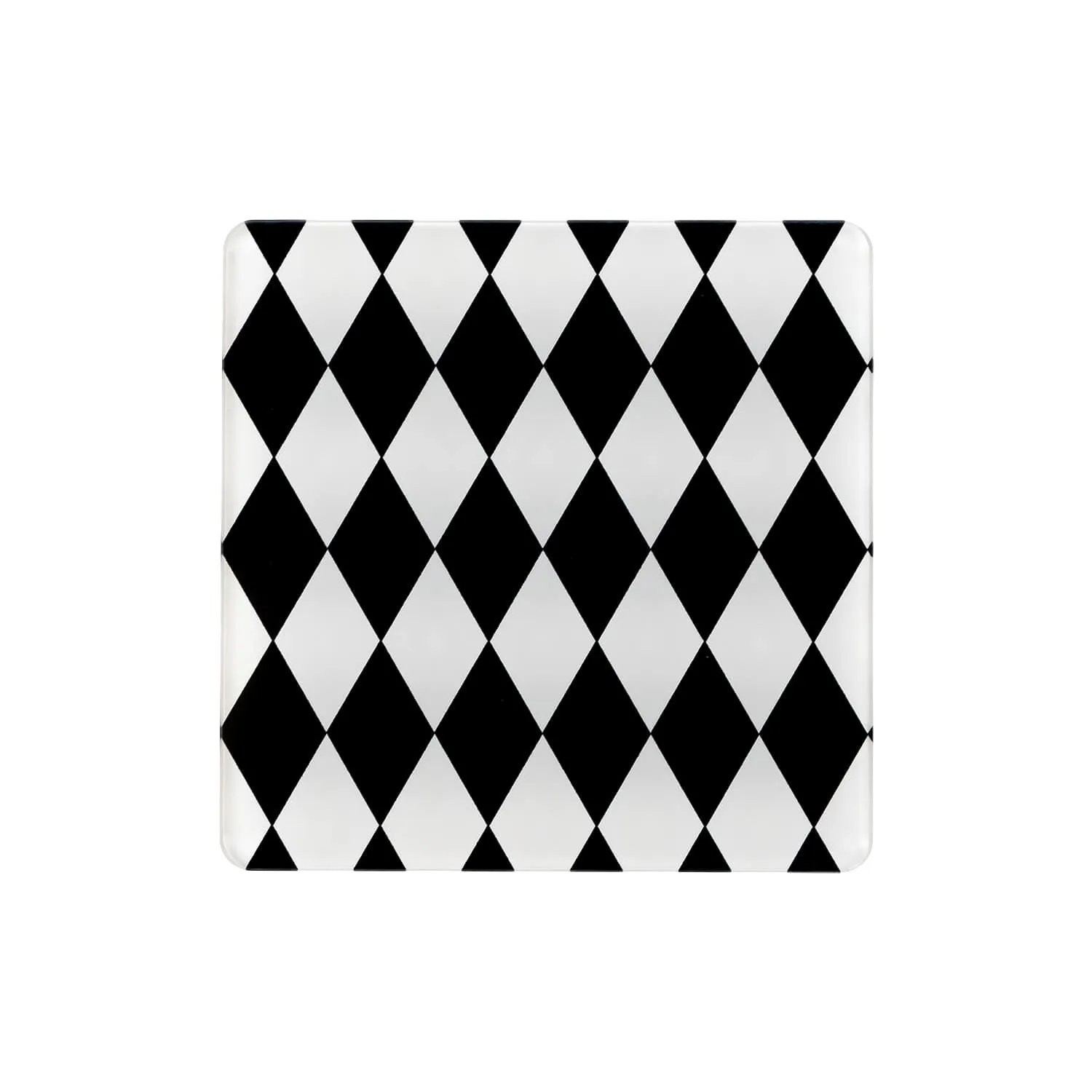 Vesta  Set 6 pezzi Sottobicchiere quadrato in PMMA dal design moderno decoro Foulard Decor
