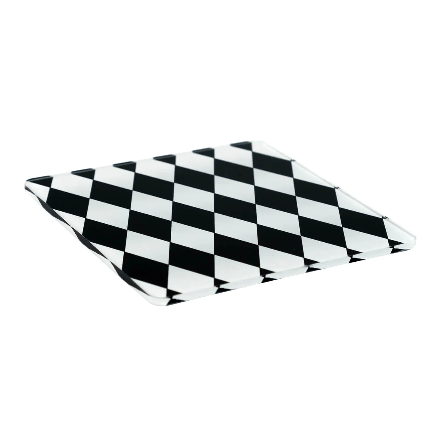Vesta  Set 6 pezzi Sottobicchiere quadrato in PMMA dal design moderno decoro Foulard Decor
