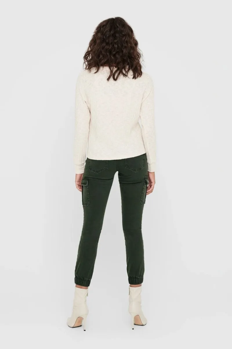 Vita regolare Slim Fit Pantaloni L30 donna  Verde Petrolio