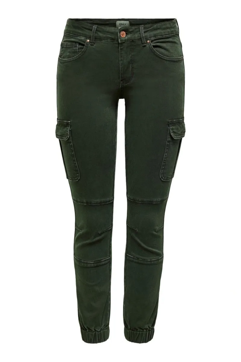 Vita regolare Slim Fit Pantaloni L30 donna  Verde Petrolio