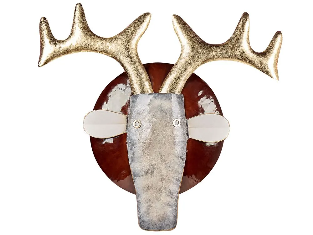Wall Decor Bull FLUORINE Metal Multicolour 54 cm