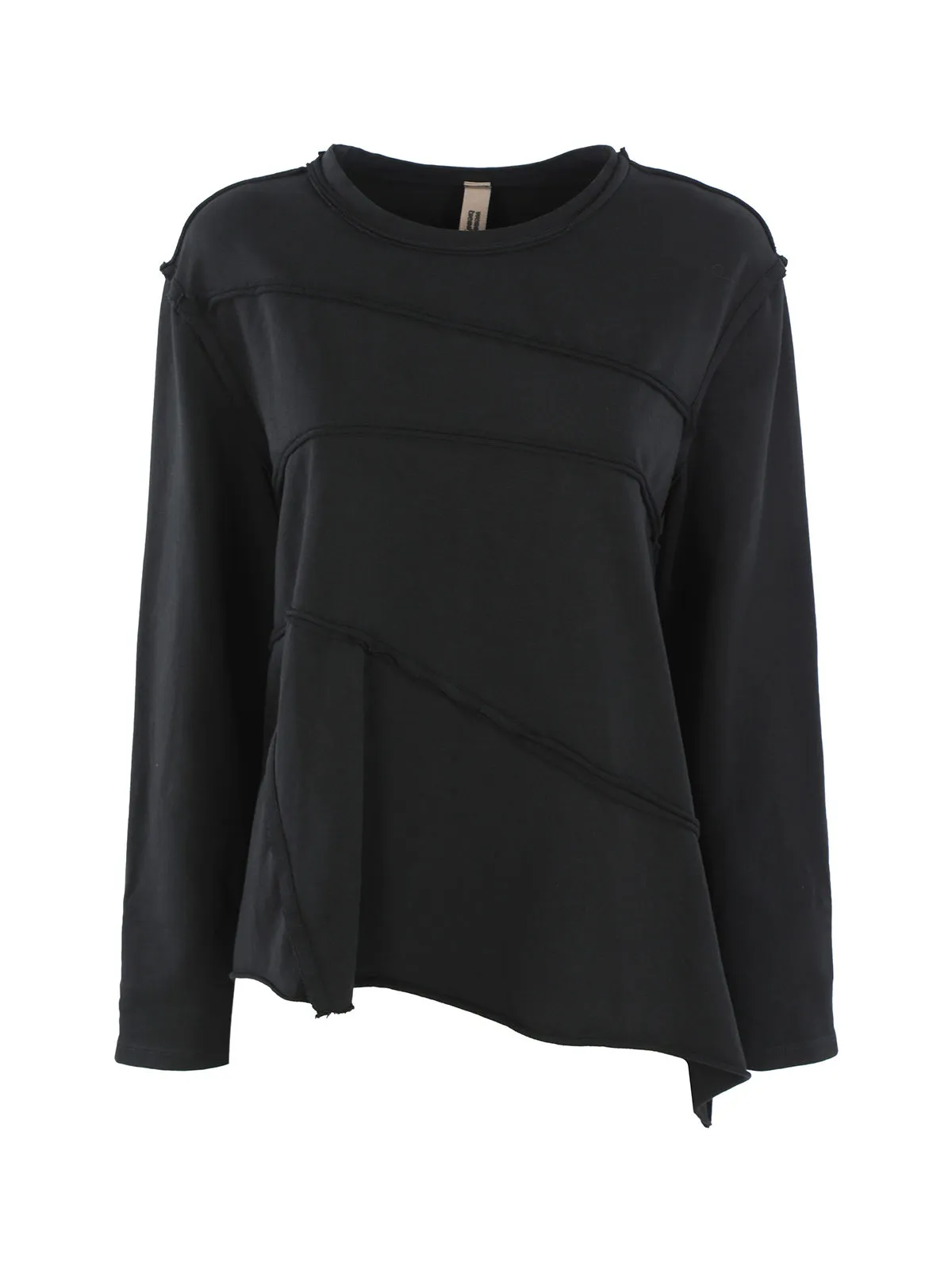 Wendy Trendy T-shirt oversize femme manches longues en coton