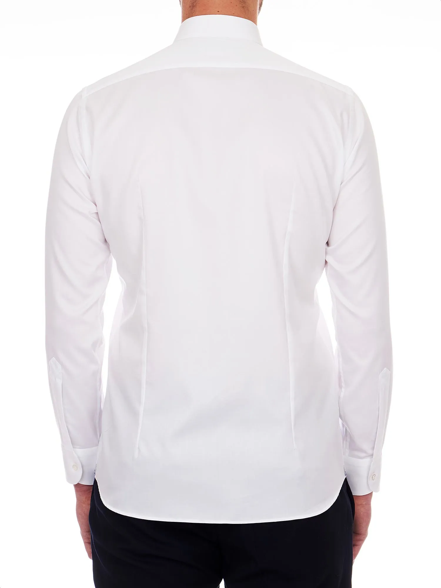 White formal shirt for men with classic collar