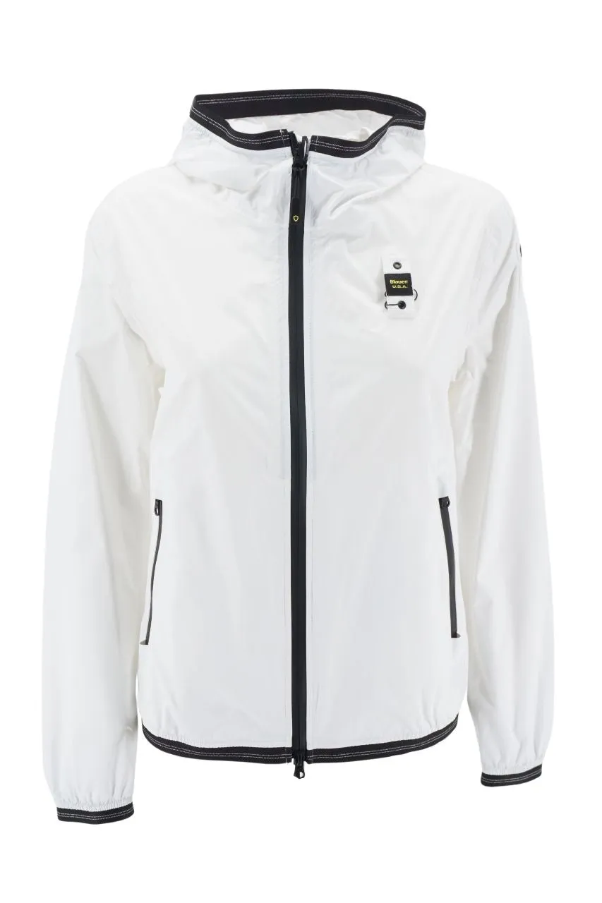 Windbreaker Blauer / White