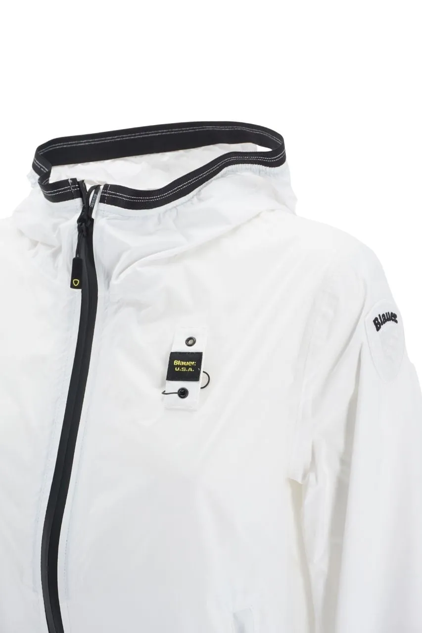 Windbreaker Blauer / White