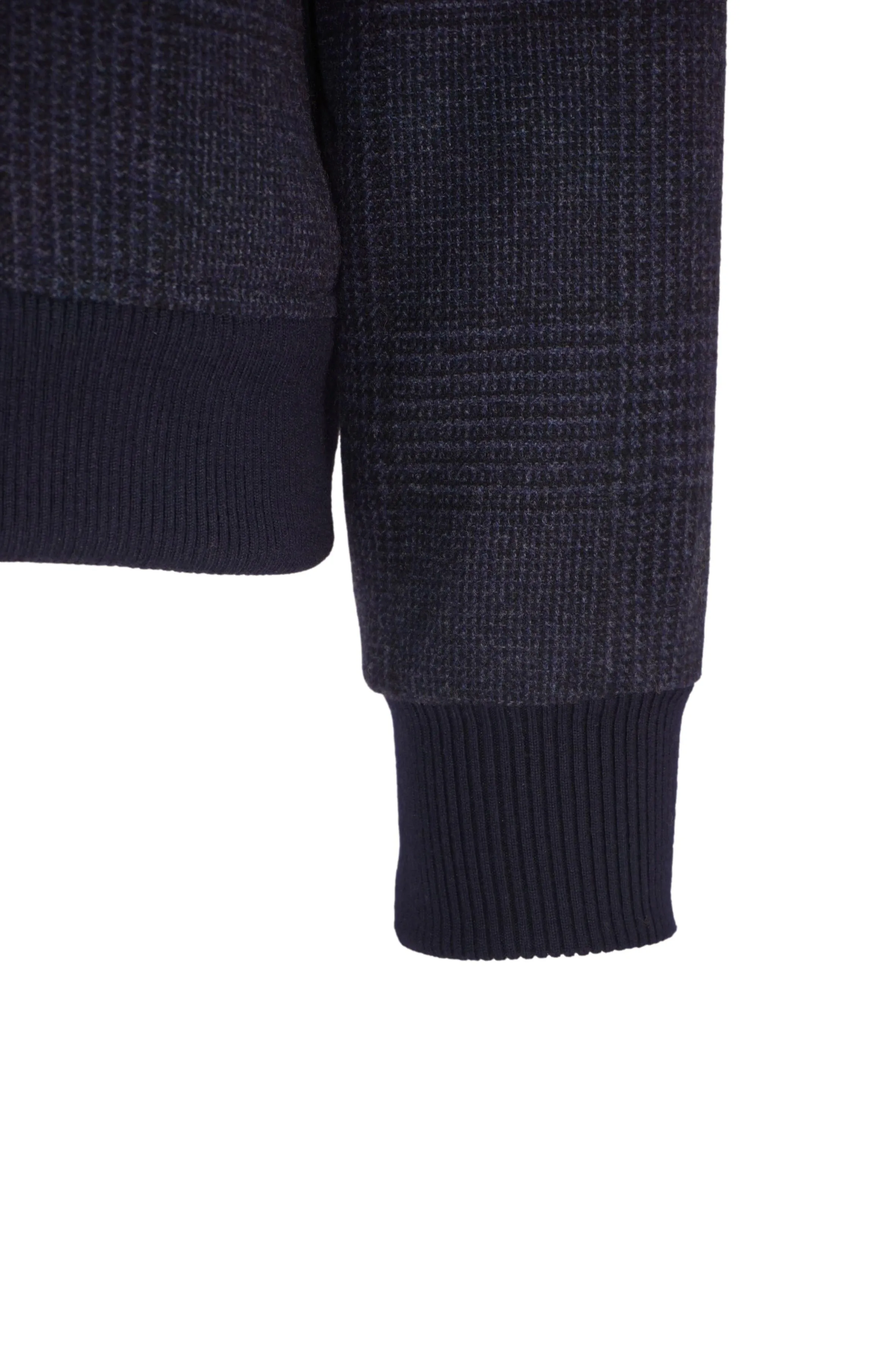 Wool jacket with pattern / Blue
