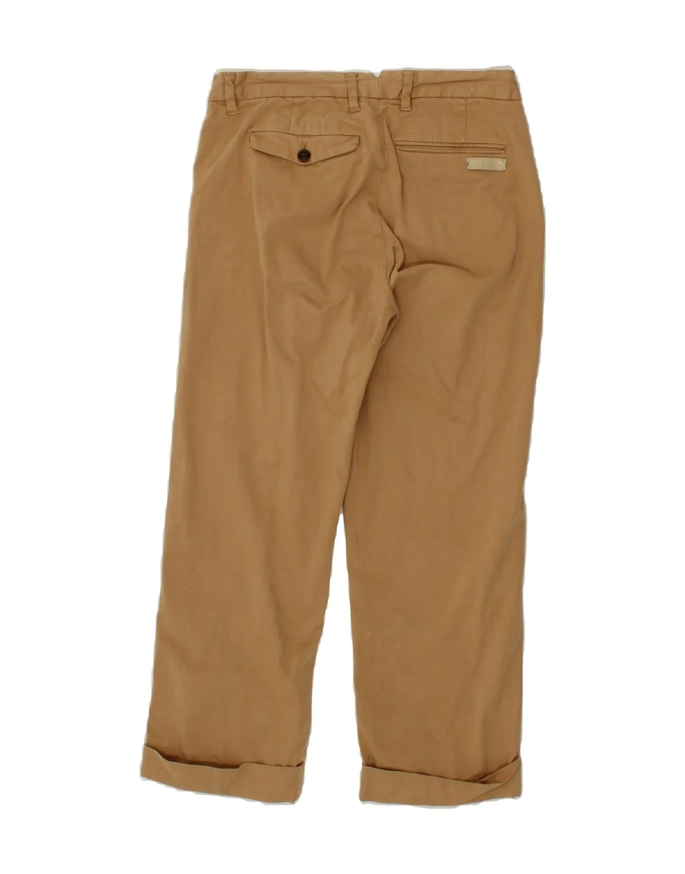 WOOLRICH Womens Capri Straight Chino Trousers  W26 L24 Brown