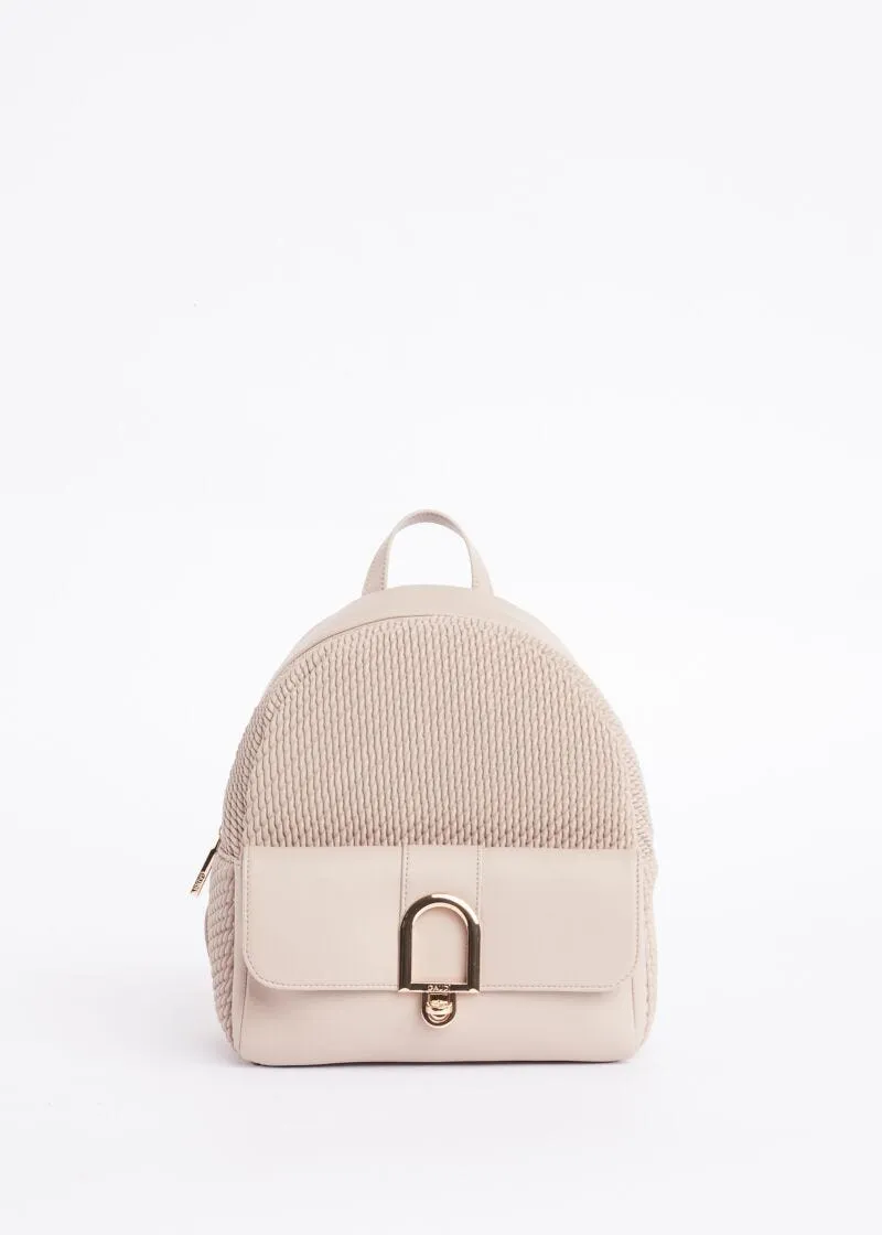 Zaino da donna con logo in metallo