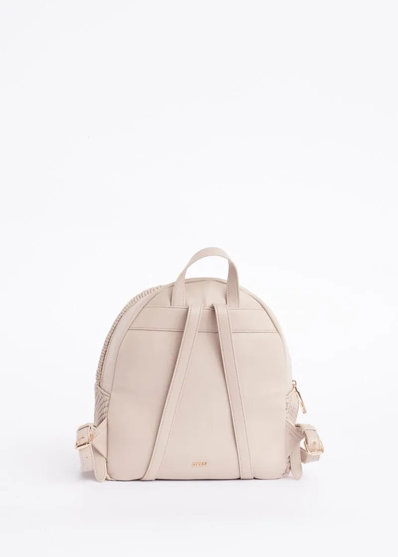 Zaino da donna con logo in metallo