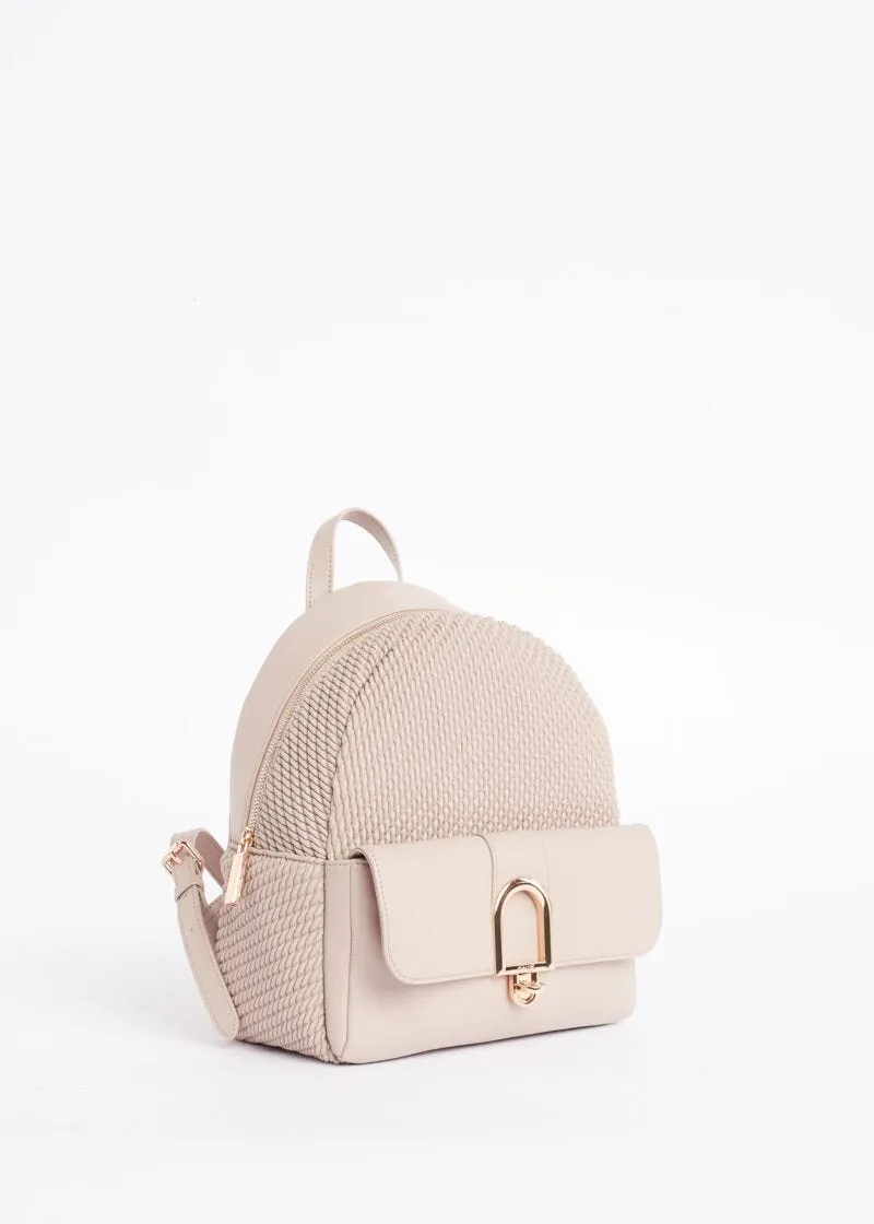 Zaino da donna con logo in metallo